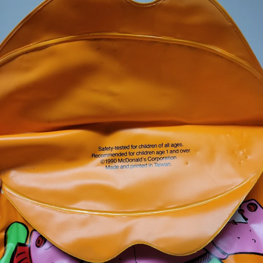 Vintage 1990 McDonalds Halloween Happy Meal‎ Vinyl Trick-Treat Bag Frankenstein
